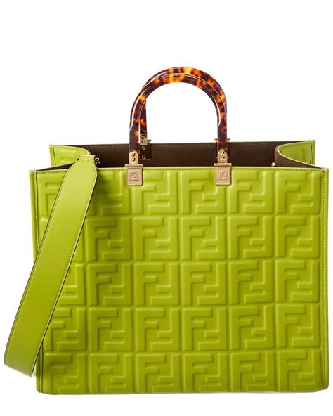 fendi sunshine tote leather bags